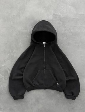Akimbo Club Off Black Zip Up Hoodie Size XL New